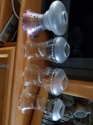 Tulipas de cristal varios tamaños