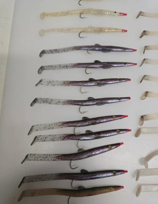 Perfeel Sandeel Iscas de Pesca (Lote)