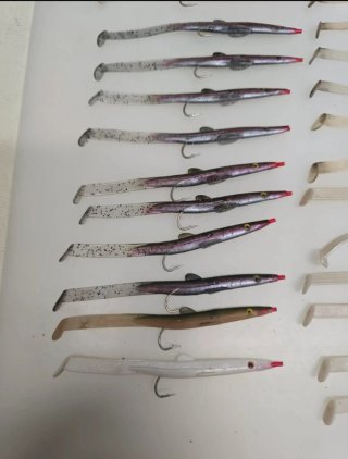 Perfeel Sandeel Iscas de Pesca (Lote)