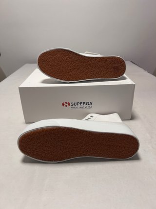 Superga plataforma blancas talla 40
