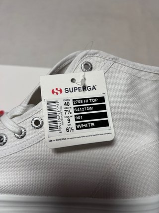 Superga plataforma blancas talla 40