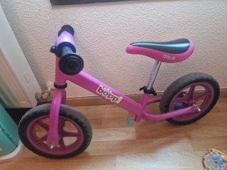 Bici sin pedales niña rosa