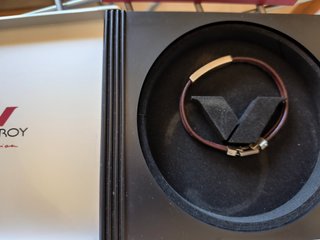 Pulsera Viceroy Cuero y Acero Hombre