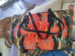 Bolso estampado mariposa multicolor