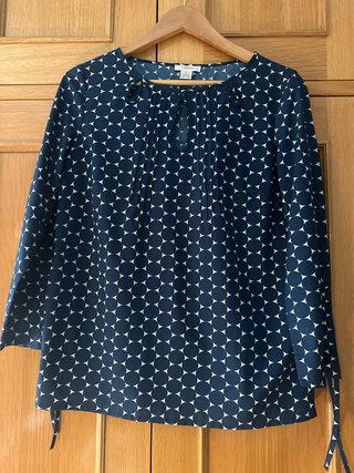 Camisa J.Crew azul y blanca talla S