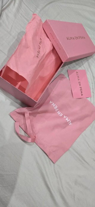 Caja zapatos Alma en Pena rosa