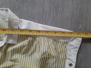 Camisa rayas blanca y verde