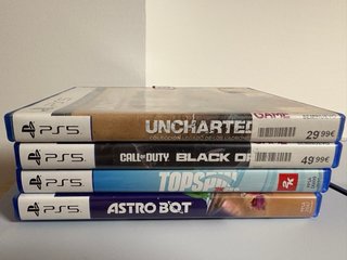 Consola PS5 + 4 Juegos + 2 Mandos
