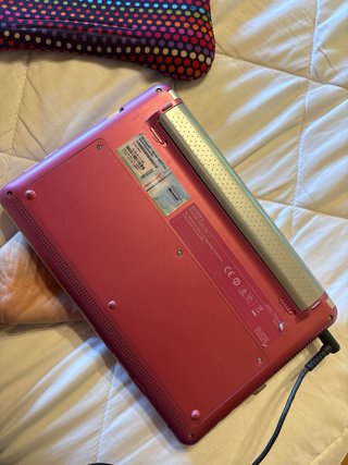 Sony Vaio rosa y cargador