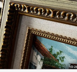Cuadro al óleo pintado a mano