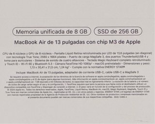 *** PRECINTADO *** MacBook Air M3