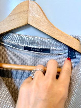 Chaqueta Esprit plateada talla S