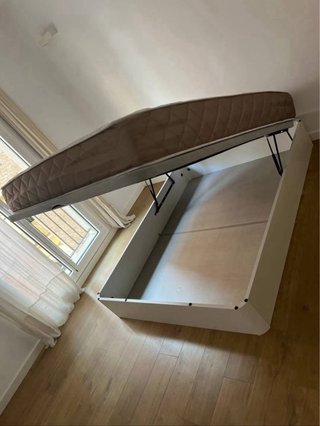 Cama canapé blanca