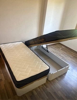 Cama canapé blanca