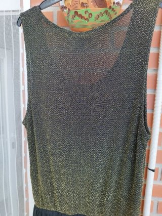 Vestido Vero Moda Negro/Dorado talla M, a estrenar