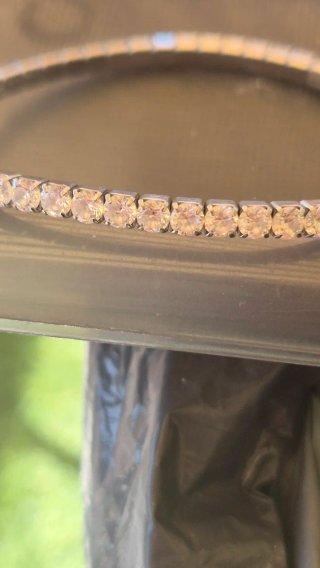 Pulsera elástica acero y cristales