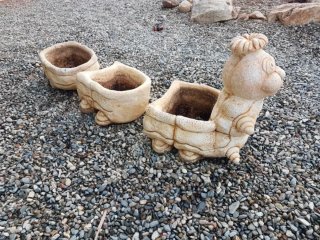 Macetero figura jardin