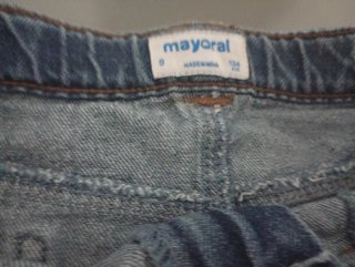 Falda vaquera Mayoral T.9 bordada