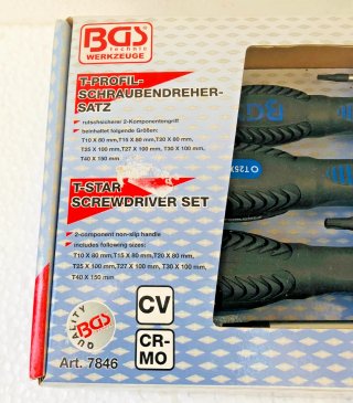 Set Cacciaviti BGS T10-T40 7pz