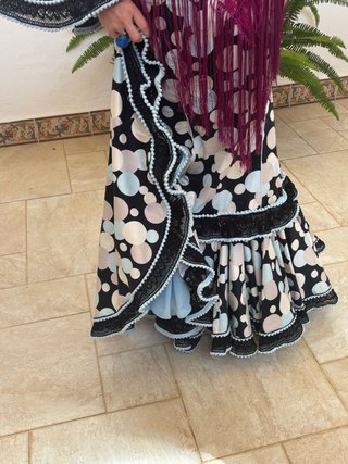 Vestido Flamenca Lunares Multicolor