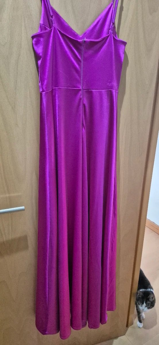 Vestido de fiesta buganvilla con abertura