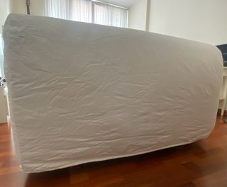 Sofá Cama IKEA LYCKSELE 2 Plazas con funda Blanca