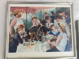 Láminas Renoir con marco plateado