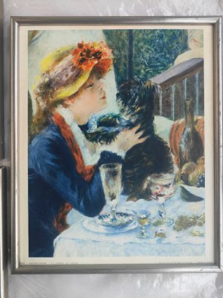 Láminas Renoir con marco plateado