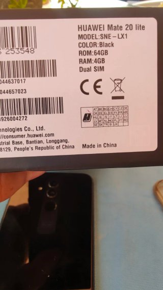 Huawei Mate 20 lite Negro