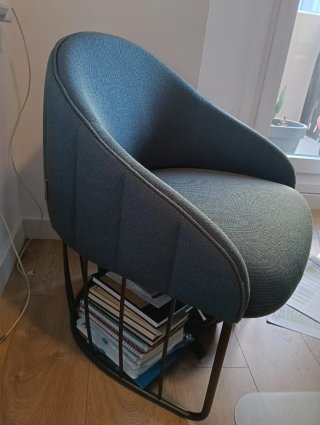 Butaca Tonella Sancal azul/gris
