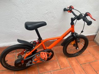 Bicicleta Infantil Btwin Robot 500 Naranja