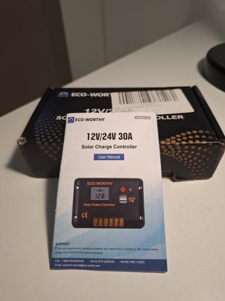 Regulador Carga Solar PWM-LCD 12/24V 30A USB