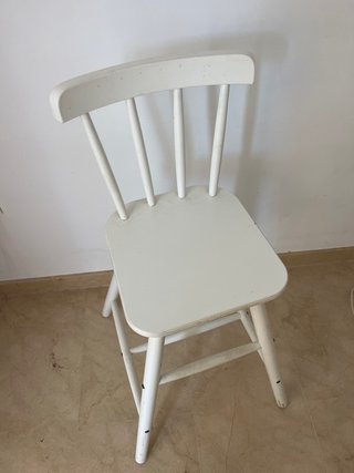 Silla infantil IKEA AGAM blanca