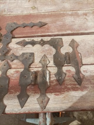 4 Bisagras Antiguas para Portón