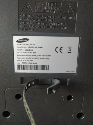Televisión Samsung 26 Negra