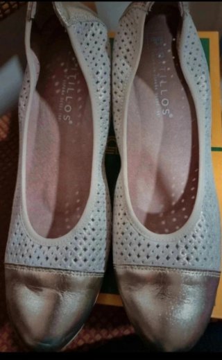 Zapatos Pitillos tacón mujer talla 41 dorados