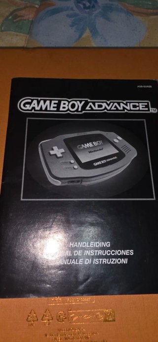 Game Boy Advance con manual