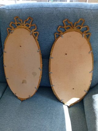 Cuadros Vintage Bronce Pareja 65 x 32