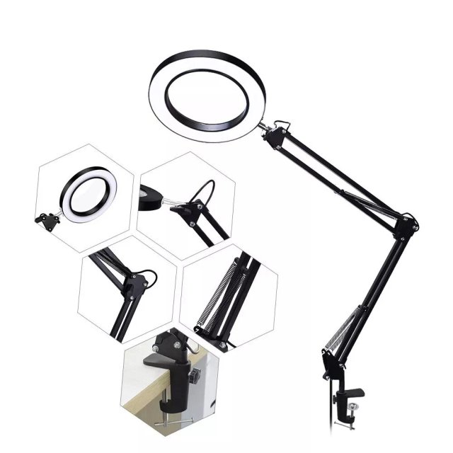 Lampada LED con Lente Ingrandimento