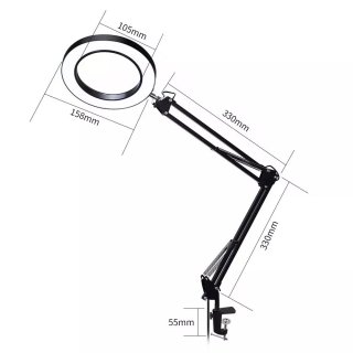 Lampada LED con Lente Ingrandimento