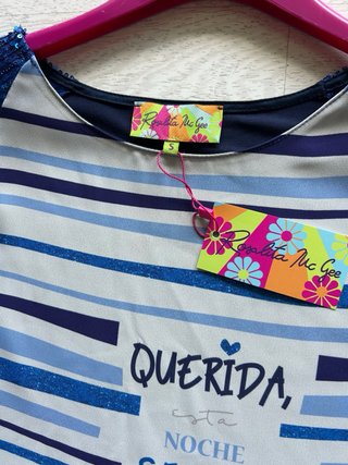 Camiseta Rosalita McGee Rayas Lentejuelas