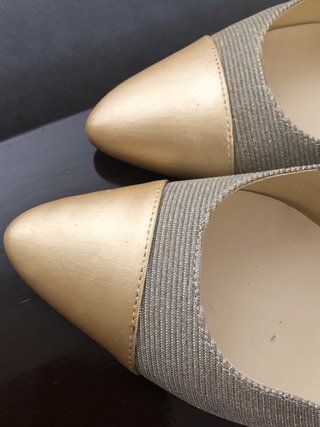 Sandali donna oro e argento, misura 38