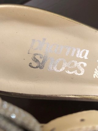 Sandali donna oro e argento, misura 38
