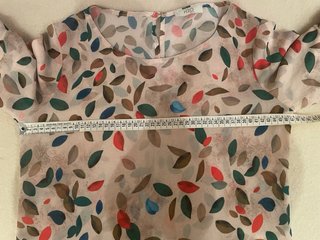 Blusa H2O multicolor manica 7/8 tg. M