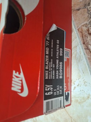 Zapatillas Nike Blazer Mid '77 Blancas y Azules