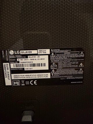 32’ Televisión LG 73*44 Smart TV