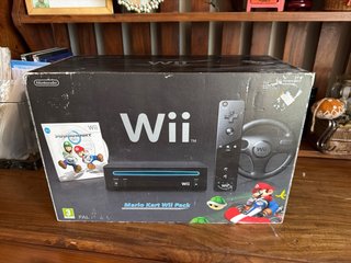 Nintendo Wii Negra Mario Kart Pack