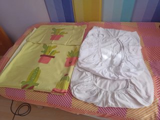 Cuna, colchón y barrera IKEA SUNDVIK Blanca 60