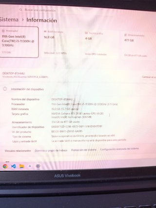 Asus Vivobook Pro 15 OLED Negro