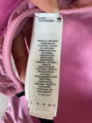 Sujetador deportivo Nike rosa Talla L